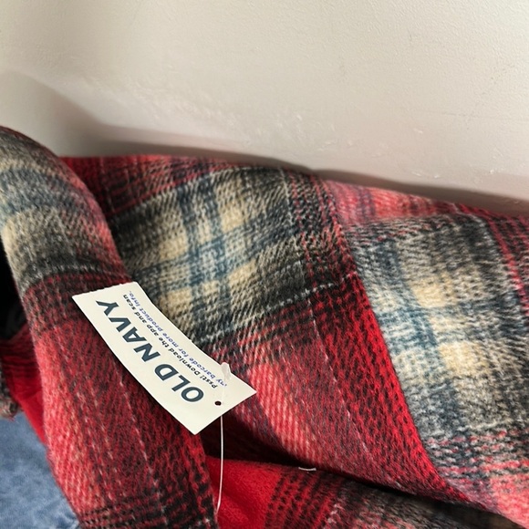 Old Navy Kids Red Plaid Shirt - Picture 3 of 3